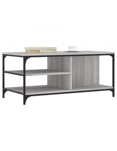 Tavolino da Salotto grigio sonoma 100x50x45cm Legno Multistrato