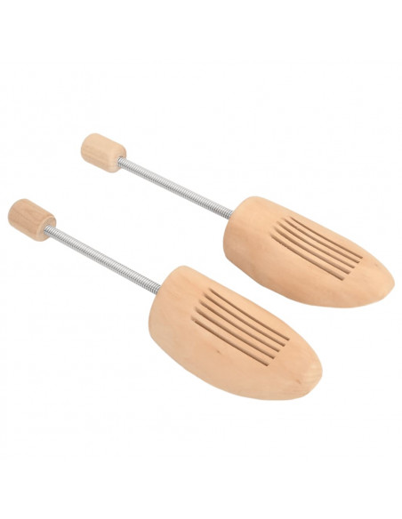 Tendiscarpe 2 Paia EU 35-38 Legno Massello di Loto