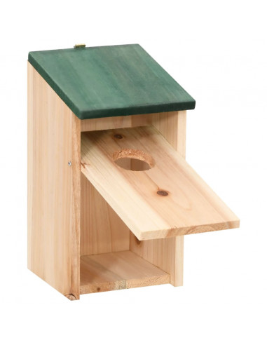 Casette per gli Uccelli 8 pz in Legno 12x12x22 cm