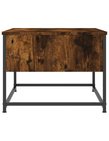 Tavolino da Salotto Rovere Fumo 100x51x40 cm Legno Multistrato