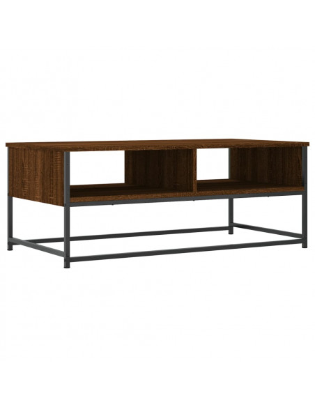 Tavolino Salotto Rovere Marrone 100x51x40 cm Legno Multistrato