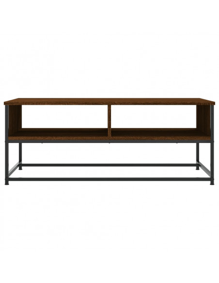 Tavolino Salotto Rovere Marrone 100x51x40 cm Legno Multistrato