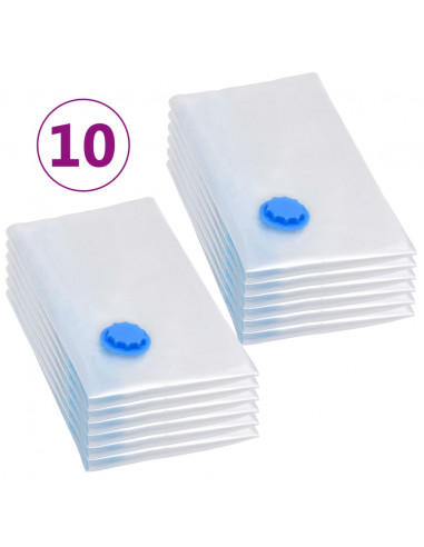 Sacchetti da Viaggio Sottovuoto per Vestiti 80x60 cm 10 pz