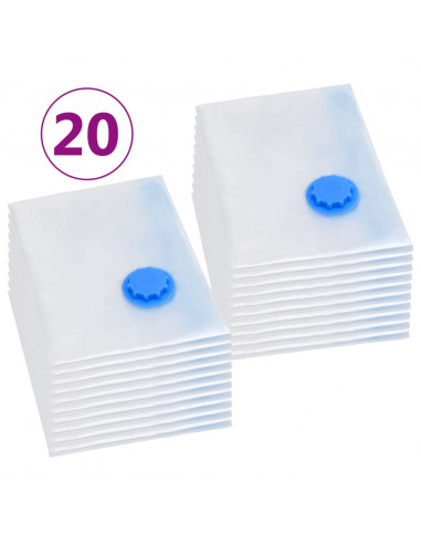 Sacchetti da Viaggio Sottovuoto per Vestiti 120x70 cm 20 pz