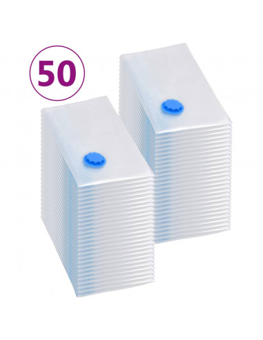 Sacchetti da Viaggio Sottovuoto per Vestiti 80x60 cm 50 pz