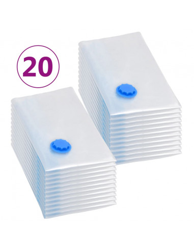 Sacchetti da Viaggio Sottovuoto per Vestiti 80x60 cm 20 pz