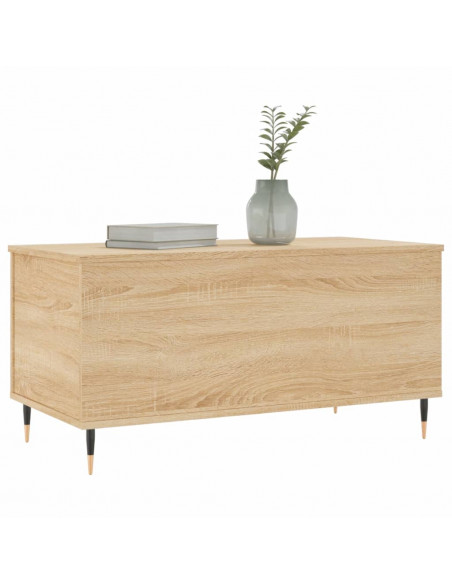 Tavolino Salotto Rovere Sonoma 90x44,5x45 cm Legno Multistrato