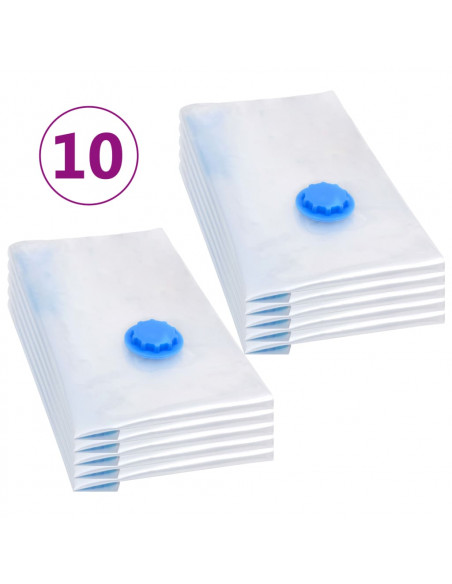 Sacchetti da Viaggio Sottovuoto per Vestiti 60x40 cm 10 pz