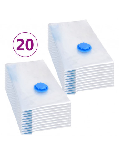 Sacchetti da Viaggio Sottovuoto per Vestiti 60x40 cm 20 pz