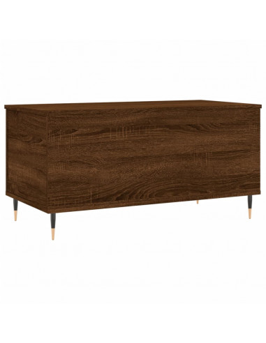Tavolino Salotto Rovere Marrone 90x44,5x45 cm Legno Multistrato