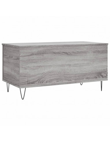 Tavolino Salotto Grigio Sonoma 90x44,5x45 cm Legno Multistrato