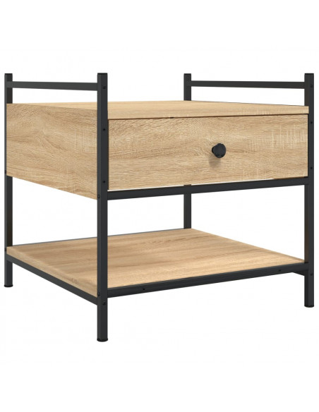 Tavolino da Salotto Rovere Sonoma 50x50x50 cm Legno Multistrato