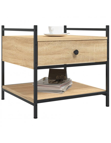 Tavolino da Salotto Rovere Sonoma 50x50x50 cm Legno Multistrato