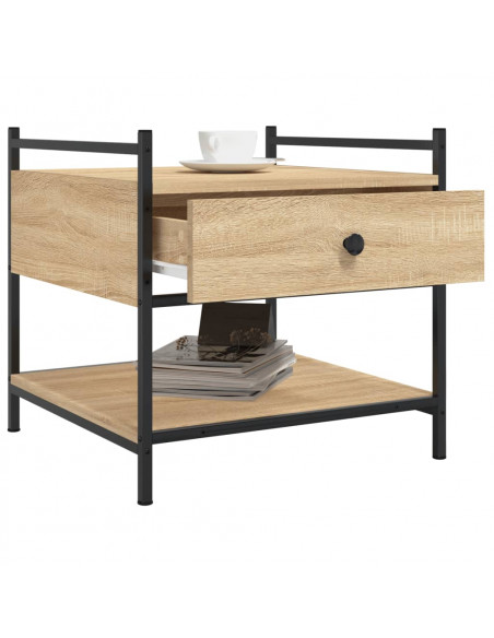 Tavolino da Salotto Rovere Sonoma 50x50x50 cm Legno Multistrato