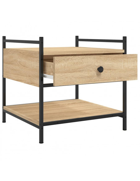 Tavolino da Salotto Rovere Sonoma 50x50x50 cm Legno Multistrato