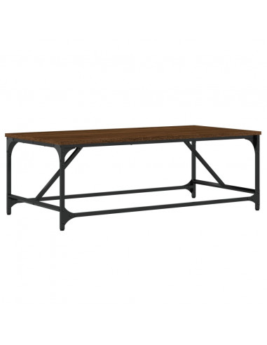 Tavolino da Salotto Rovere Marrone100x50x35cm Legno Multistrato