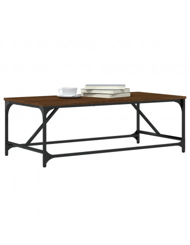 Tavolino da Salotto Rovere Marrone100x50x35cm Legno Multistrato