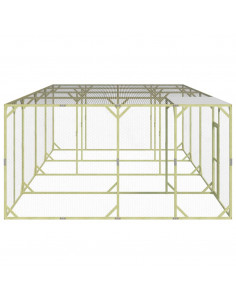 Pollaio 800x400x200 cm Legno Massello di Pino Impregnato 2