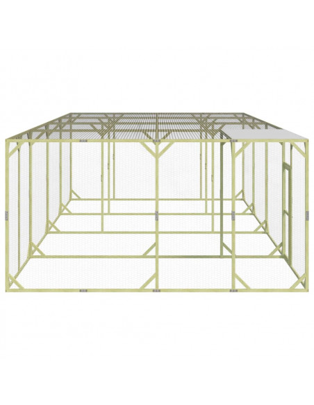 Pollaio 800x400x200 cm Legno Massello di Pino Impregnato