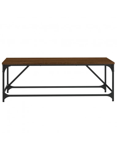 Tavolino da Salotto Rovere Marrone100x50x35cm Legno Multistrato