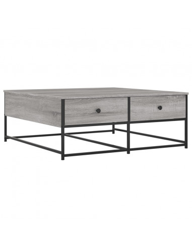 Tavolino da Salotto Grigio Sonoma 100x99x40cm Legno Multistrato