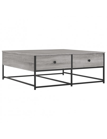 Tavolino da Salotto Grigio Sonoma 100x99x40cm Legno Multistrato