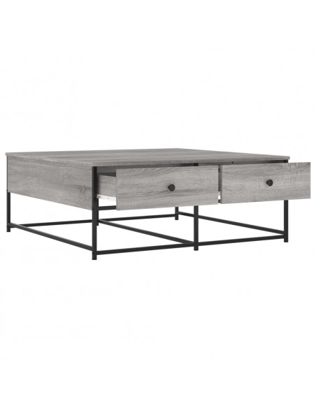 Tavolino da Salotto Grigio Sonoma 100x99x40cm Legno Multistrato
