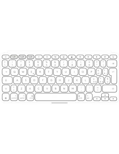 Logitech Keys-To-Go 2 tastiera Universale Bluetooth QWERTY Italiano Bianco