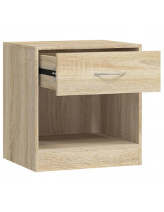 Comodini 2 pz con Cassetto Colore Rovere 2