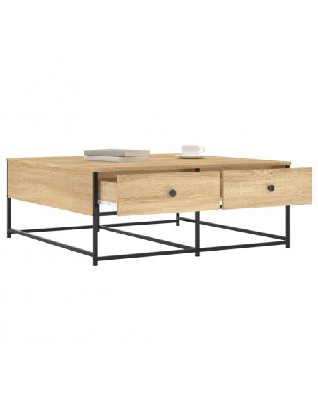 Tavolino da Salotto Rovere Sonoma 100x99x40cm Legno Multistrato