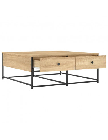 Tavolino da Salotto Rovere Sonoma 100x99x40cm Legno Multistrato