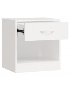 Comodini 2 pz con Cassetto Bianchi 2