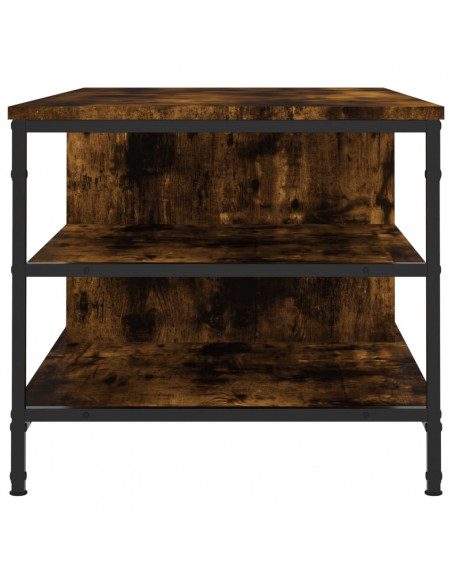 Tavolino da Salotto Rovere Fumo 100x50x45 cm Legno Multistrato