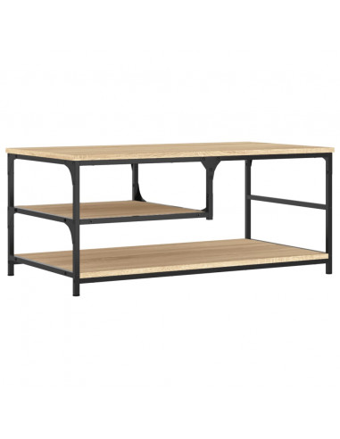 Tavolino da Salotto Rovere Sonoma 90x49x40 cm Legno Multistrato