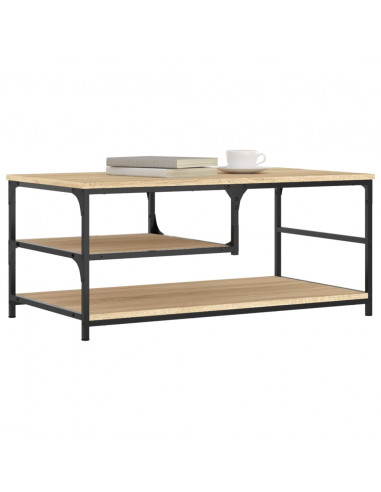 Tavolino da Salotto Rovere Sonoma 90x49x40 cm Legno Multistrato