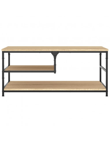 Tavolino da Salotto Rovere Sonoma 90x49x40 cm Legno Multistrato