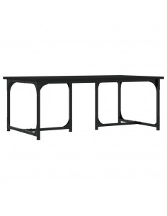 Tavolino da Salotto Nero 90x50x35 cm in Legno Multistrato 2