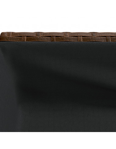 Fioriere Giardino con Ripiani 2pz Marroni 90x40x75cm Polyrattan