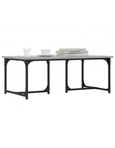 Tavolino da Salotto Grigio Sonoma 90x50x35 cm Legno Multistrato