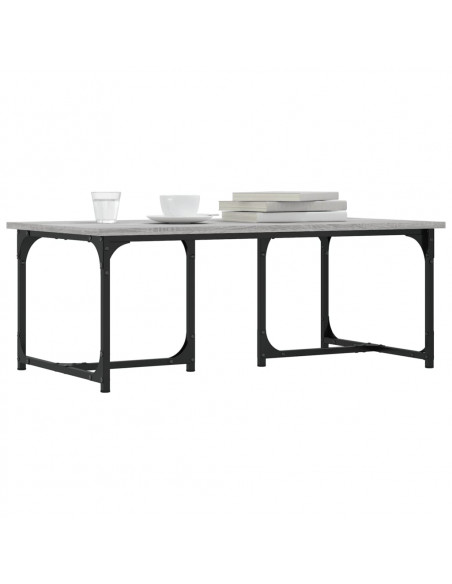 Tavolino da Salotto Grigio Sonoma 90x50x35 cm Legno Multistrato