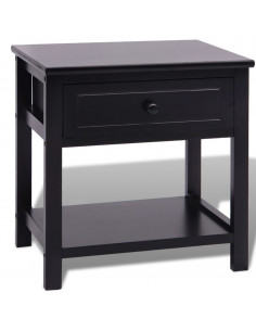 Comodino in Legno Nero 2