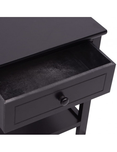 Comodini 2 pz in Legno Neri