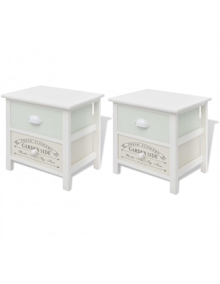 Comodino Francese Set 2 pz in Legno
