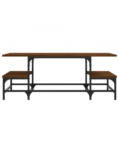 Tavolino Salotto Rovere Marrone 100x50,5x40cm Legno Multistrato