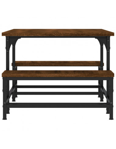 Tavolino Salotto Rovere Marrone 100x50,5x40cm Legno Multistrato