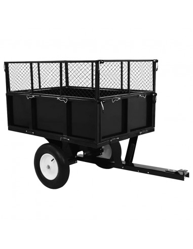 Rimorchio Ribaltabile per Tosaerba Capacità 300 kg