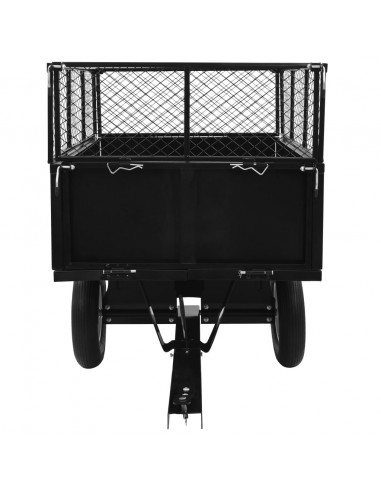 Rimorchio Ribaltabile per Tosaerba Capacità 300 kg