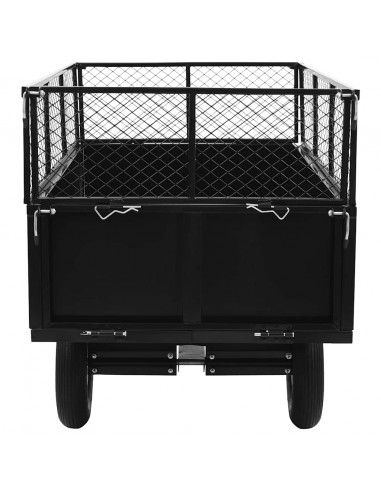 Rimorchio Ribaltabile per Tosaerba Capacità 300 kg