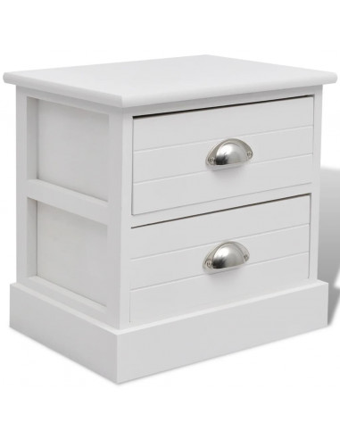 Comodino In Stile Francese Bianco