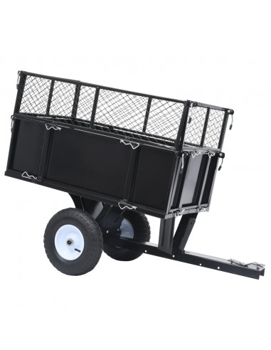 Rimorchio Ribaltabile per Tosaerba Carico 150 kg